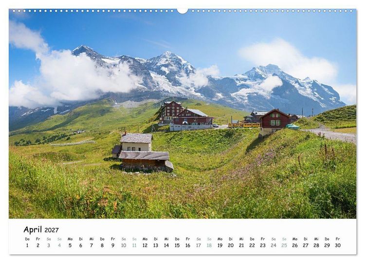 Produktbild: Faszination Berner Oberland - Wanderlust und Gipfelblick (Wandkalender 2027 DIN A2 quer), CALVENDO Monatskalender