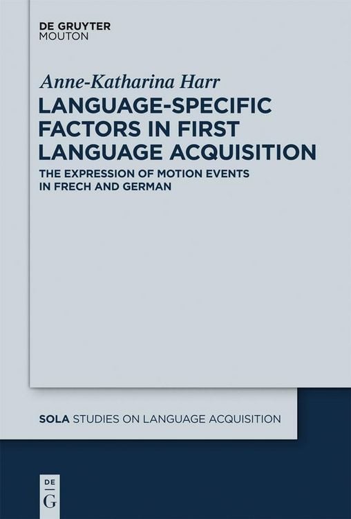 Produktbild: Language-Specific Factors in First Language Acquisition