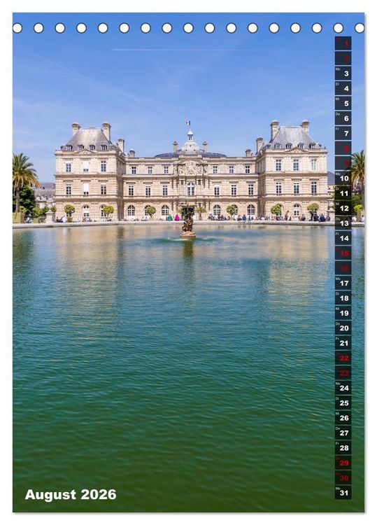 Produktbild: PARIS Stadtspaziergang (Tischkalender 2026 DIN A5 hoch), CALVENDO Monatskalender
