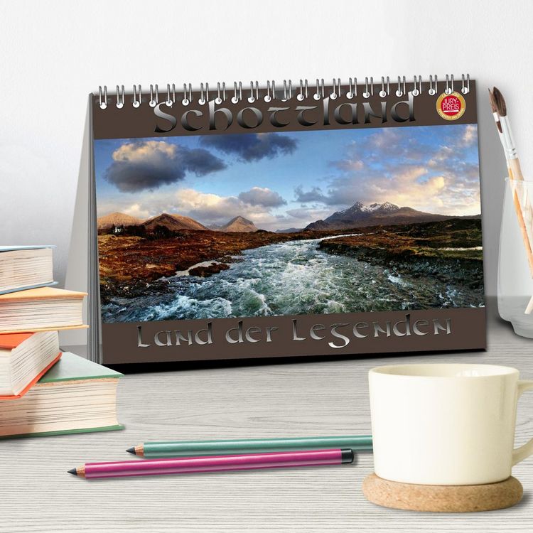 Produktbild: Schottland - Land der Legenden (Tischkalender 2026 DIN A5 quer), CALVENDO Monatskalender