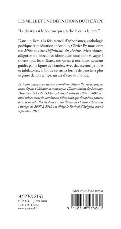 Produktbild: Les mille et une d&eacute;finitions du th&eacute;&acirc;tre