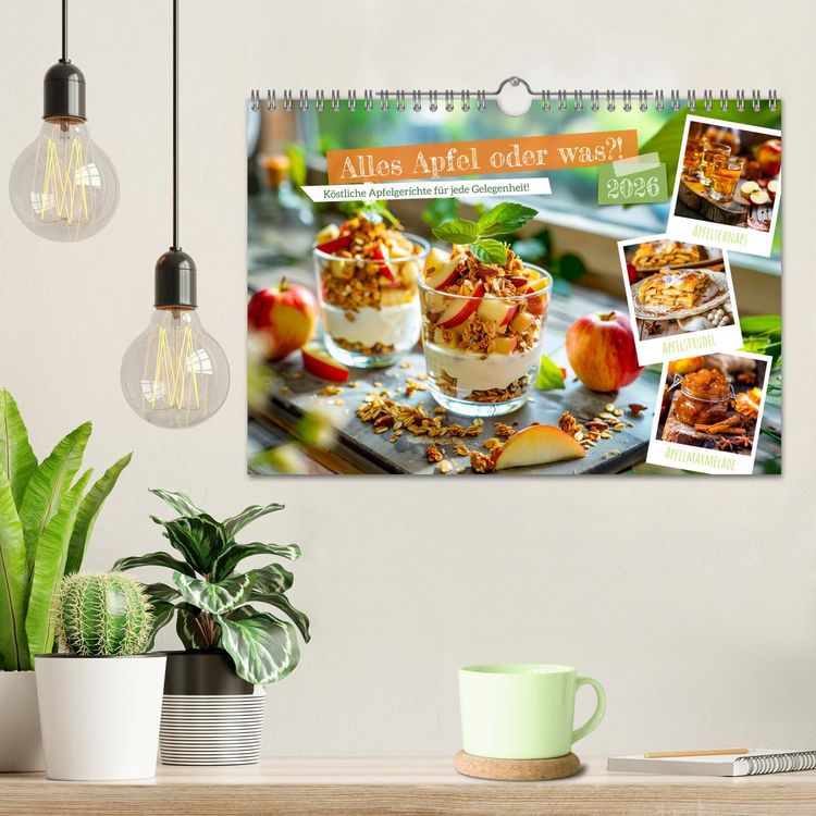 Produktbild: Alles Apfel oder was?! - K&ouml;stliche Apfelgerichte f&uuml;r jede Gelegenheit! (Wandkalender 2026 DIN A4 quer), CALVENDO Monatskalender