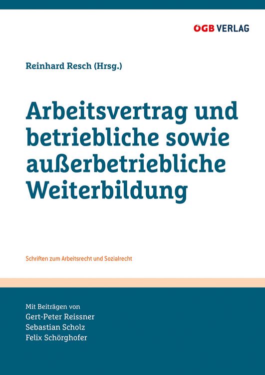 Produktbild: Arbeitsvertrag und betriebliche sowie au&szlig;erbetriebliche Weiterbildung