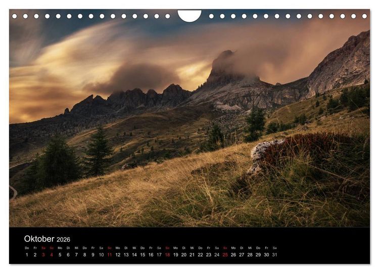 Produktbild: Von Venetien nach S&uuml;dtirol (Wandkalender 2026 DIN A4 quer), CALVENDO Monatskalender