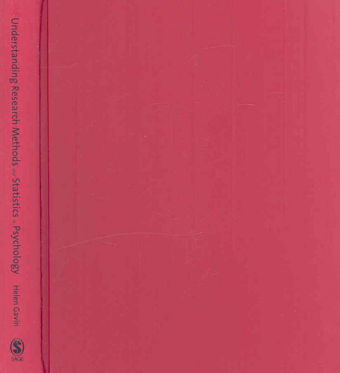 Produktbild: Gavin, H: Understanding Research Methods and Statistics in P