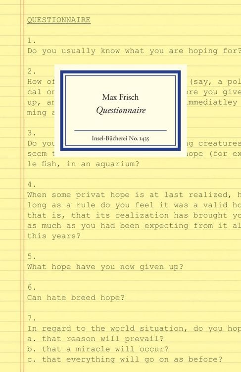 Produktbild: Questionnaire