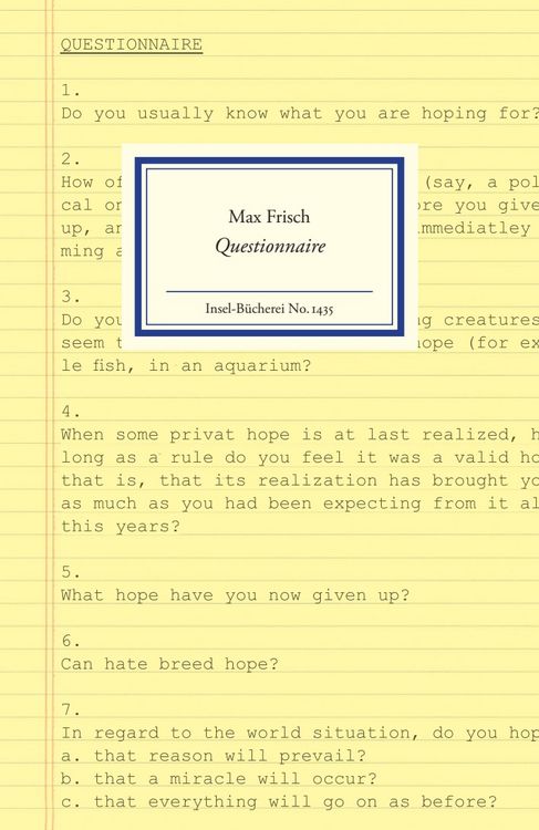 Produktbild: Questionnaire