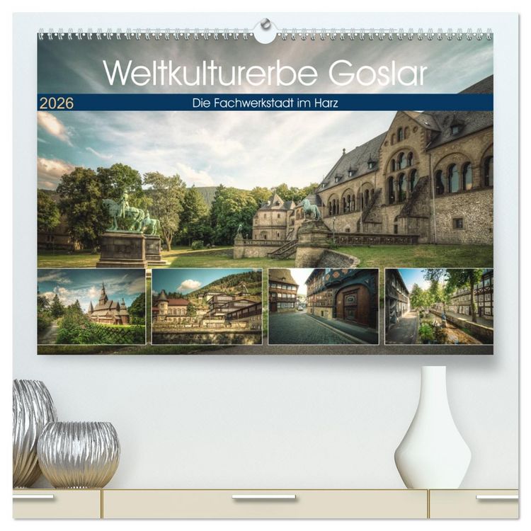 Produktbild: Weltkulturerbe Goslar (hochwertiger Premium Wandkalender 2026 DIN A2 quer), Kunstdruck in Hochglanz