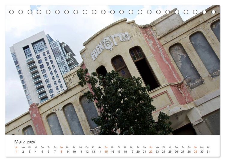 Produktbild: TEL AVIV Fassaden (Tischkalender 2026 DIN A5 quer), CALVENDO Monatskalender