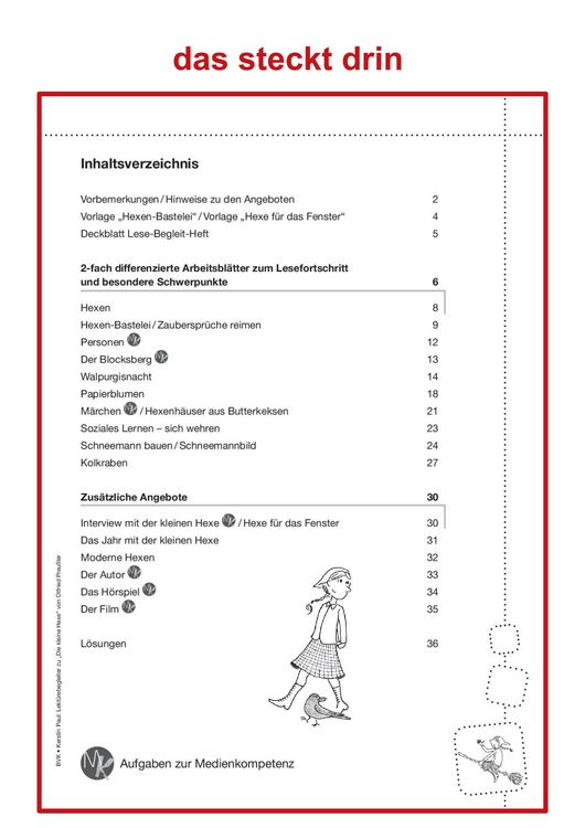 Produktbild: Lekt&uuml;rebegleiter &ndash; kompakt und differenziert: Die kleine Hexe