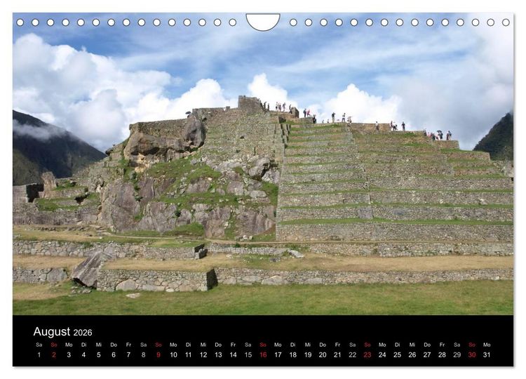 Produktbild: Machu Picchu - Die Stadt in den Wolken (Wandkalender 2026 DIN A4 quer), CALVENDO Monatskalender