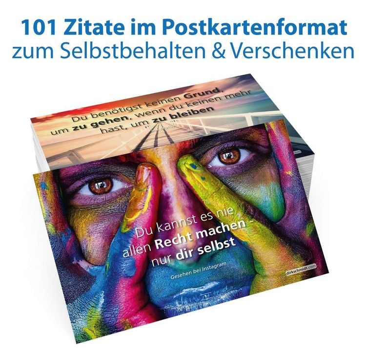 Produktbild: MUTivationsbox 2 - 101 Zitate auf Designerpostkarten für deine Motivation