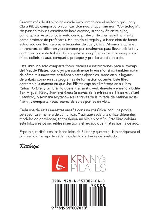 Produktbild: El peque&ntilde;o Libro Blanco del Mat, KRN Pilates, Ayer, hoy y el proceso