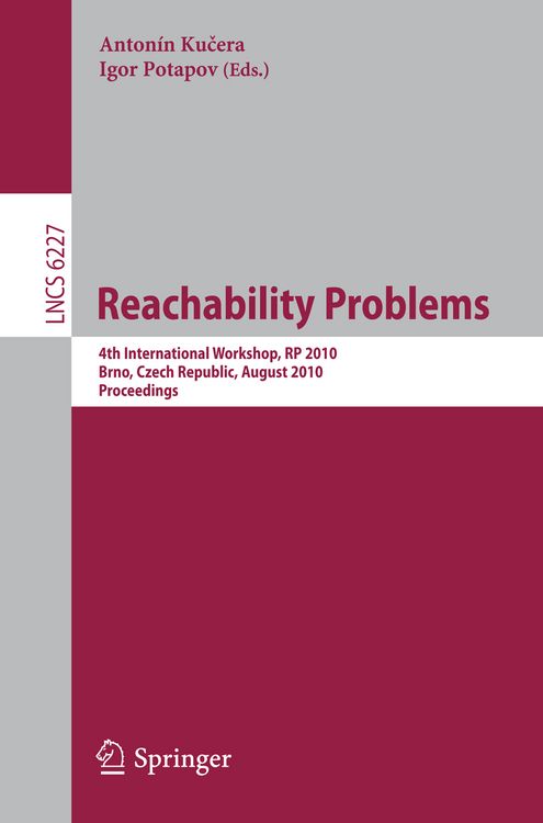 Produktbild: Reachability Problems