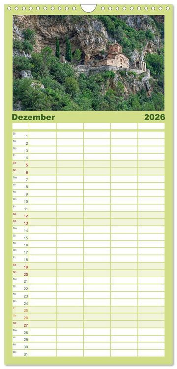Produktbild: Familienplaner 2026 - Albanien. Eine Entdeckungsreise. mit 5 Spalten (Wandkalender, 21 x 45 cm) CALVENDO