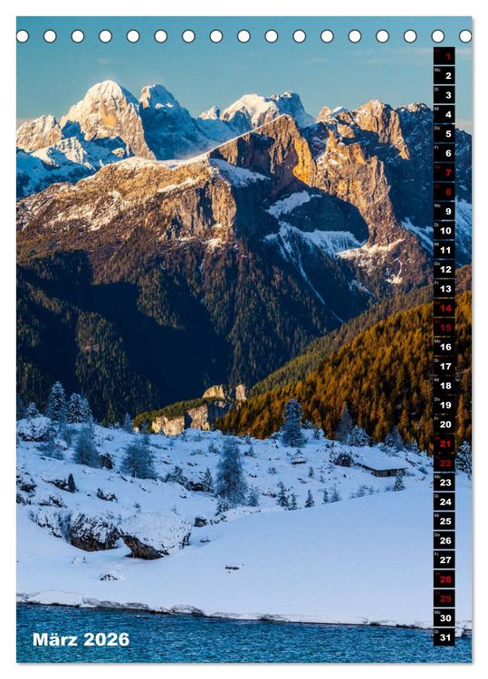 Produktbild: Dolomiten. Italien (Tischkalender 2026 DIN A5 hoch), CALVENDO Monatskalender