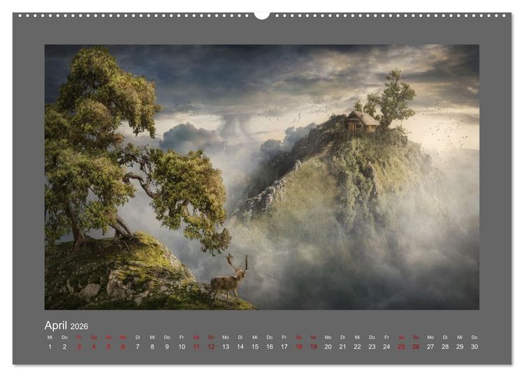 Produktbild: Vom Zauber der Einsamkeit (hochwertiger Premium Wandkalender 2026 DIN A2 quer), Kunstdruck in Hochglanz
