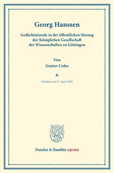 Produktbild: Georg Hanssen.