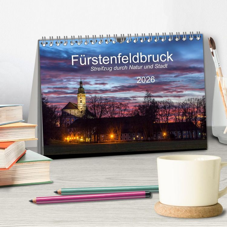 Produktbild: F&uuml;rstenfeldbruck - Streifzug durch Natur und Stadt (Tischkalender 2026 DIN A5 quer), CALVENDO Monatskalender