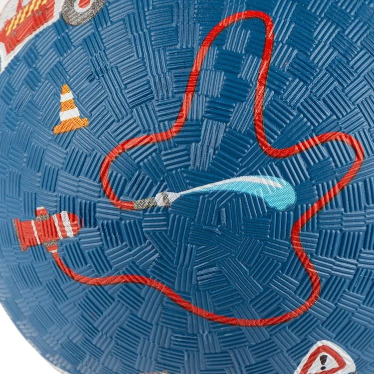 Produktbild: Sigikid 43519 - Ball Feuerwehr, blau, Naturkautschukball, 17 cm