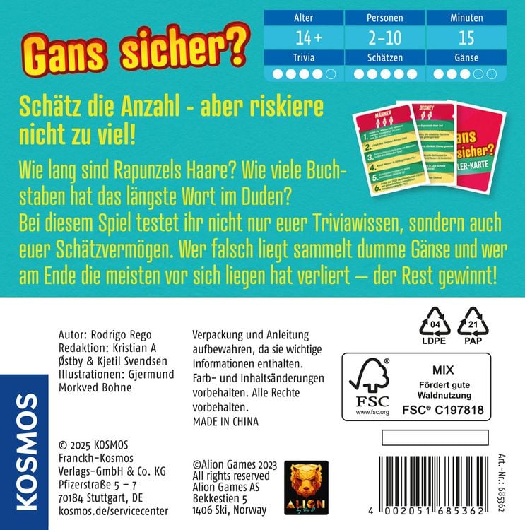Produktbild: Gans sicher?