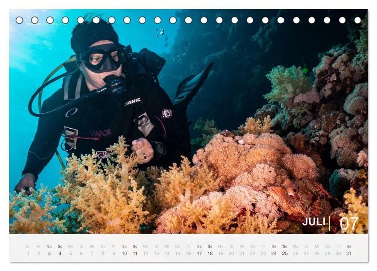 Produktbild: Einfach Tauchen - Wunderbare Tauchpl&auml;tze und Korallenriffe (Tischkalender 2027 DIN A5 quer), CALVENDO Monatskalender