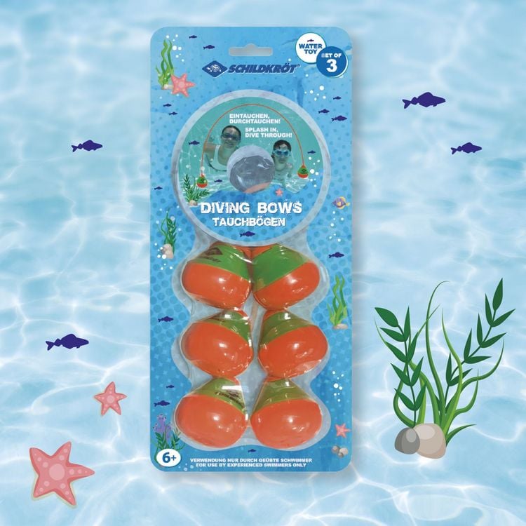 Produktbild: Schildkr&ouml;t 970324 - Tauchb&ouml;gen, 3-teilig, f&uuml;r Schwimm- und Tauchtaining ab 6 Jahren