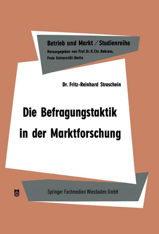 Produktbild: Die Befragungstaktik in der Marktforschung
