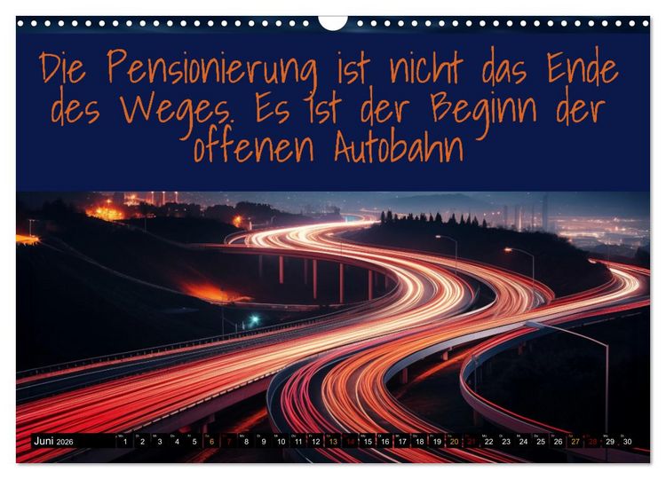 Produktbild: Ruhestand - das Leben neu entdecken (Wandkalender 2026 DIN A3 quer), CALVENDO Monatskalender