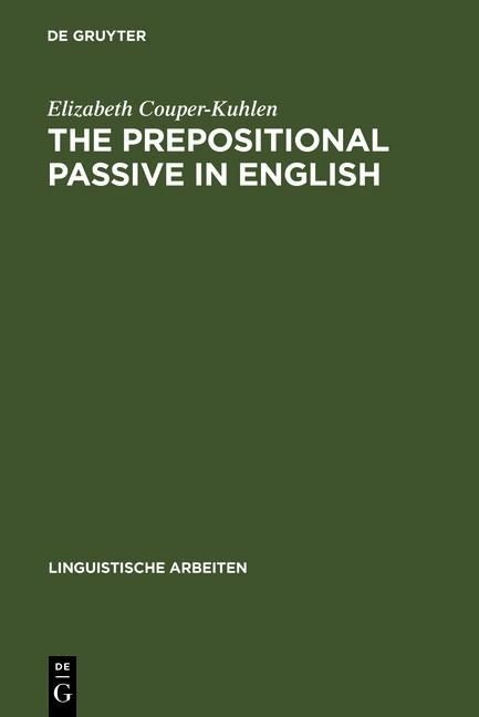 Produktbild: The prepositional passive in English