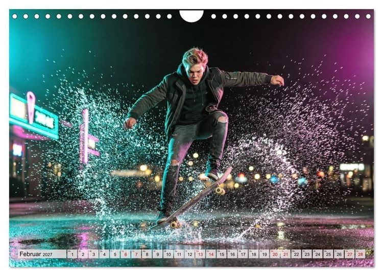 Produktbild: Dimensionen des Skateboarding (Wandkalender 2027 DIN A4 quer), CALVENDO Monatskalender