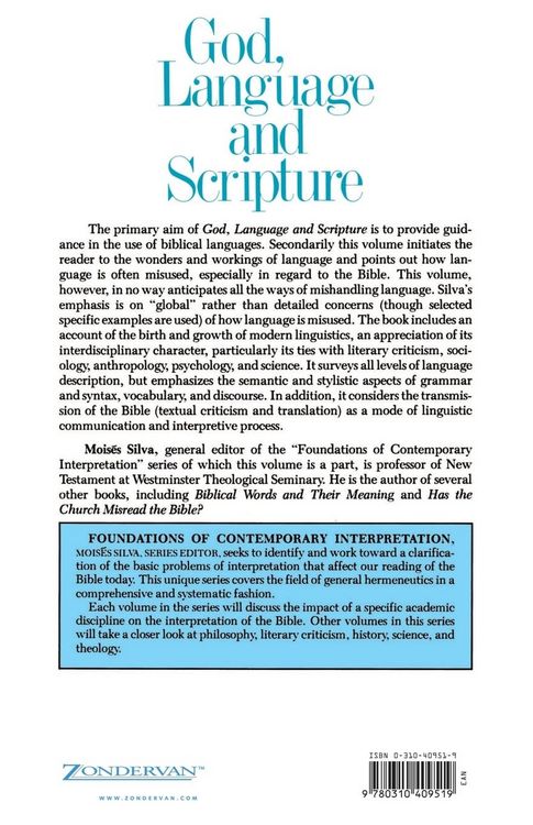 Produktbild: The God, Language and Scripture