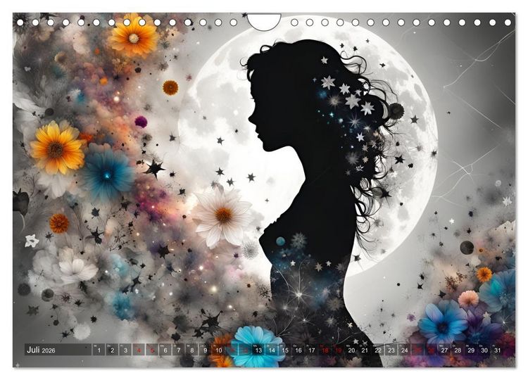 Produktbild: Geheimnisvolle Silhouetten (Wandkalender 2026 DIN A4 quer), CALVENDO Monatskalender