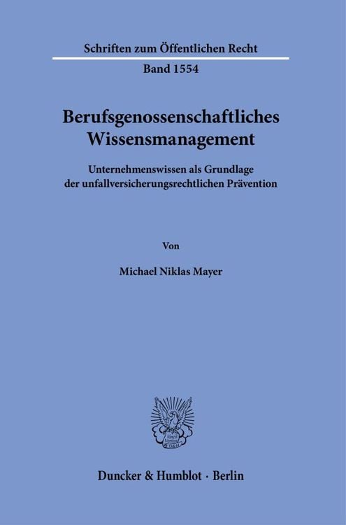Produktbild: Berufsgenossenschaftliches Wissensmanagement