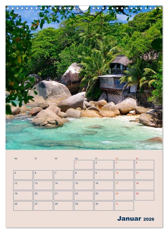 Produktbild: Mahe - Inselparadies der Seychellen (Wandkalender 2026 DIN A3 hoch), CALVENDO Monatskalender