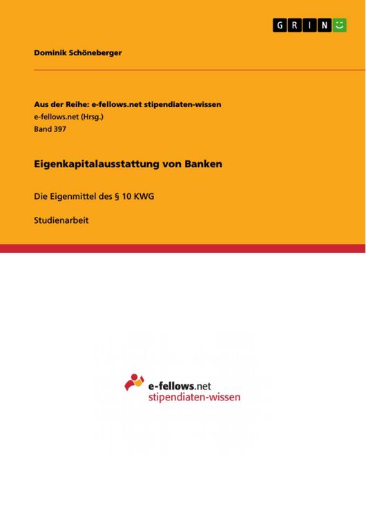 Produktbild: Eigenkapitalausstattung von Banken