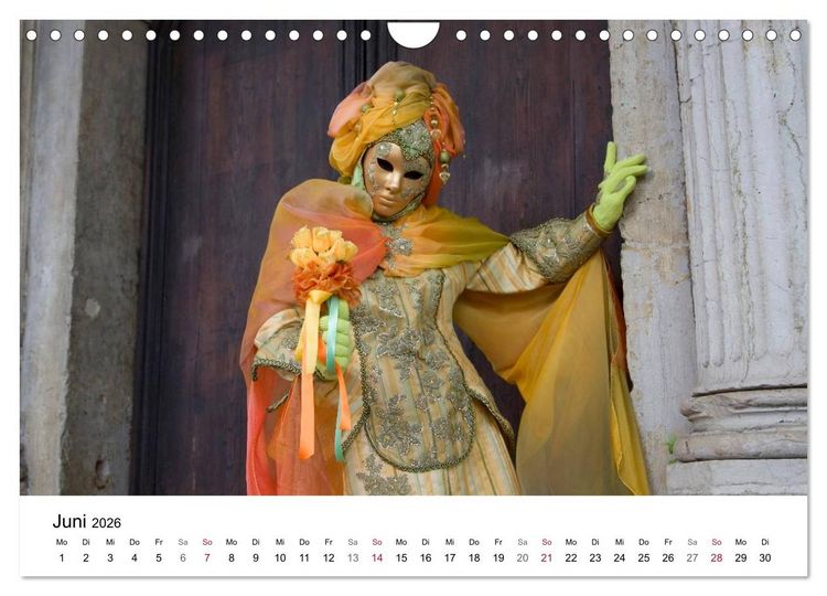 Produktbild: Carnevale di Venezia 2026 (Wandkalender 2026 DIN A4 quer), CALVENDO Monatskalender