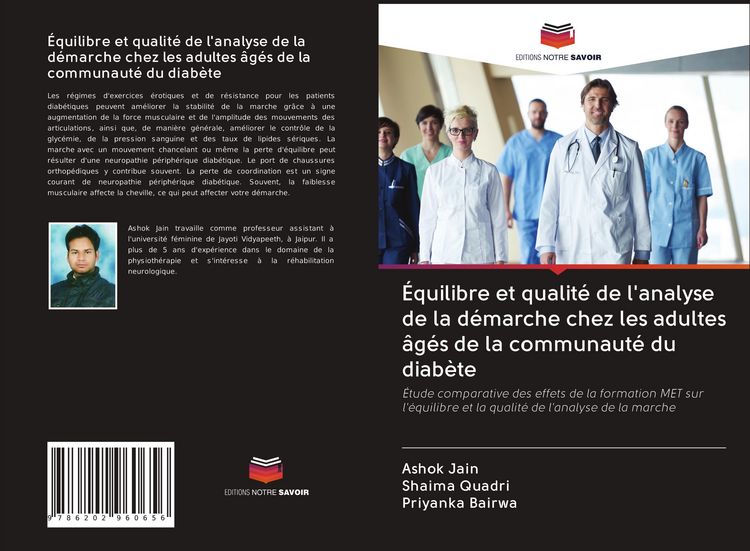 Produktbild: &Eacute;quilibre et qualit&eacute; de l'analyse de la d&eacute;marche chez les adultes &acirc;g&eacute;s de la communaut&eacute; du diab&egrave;te