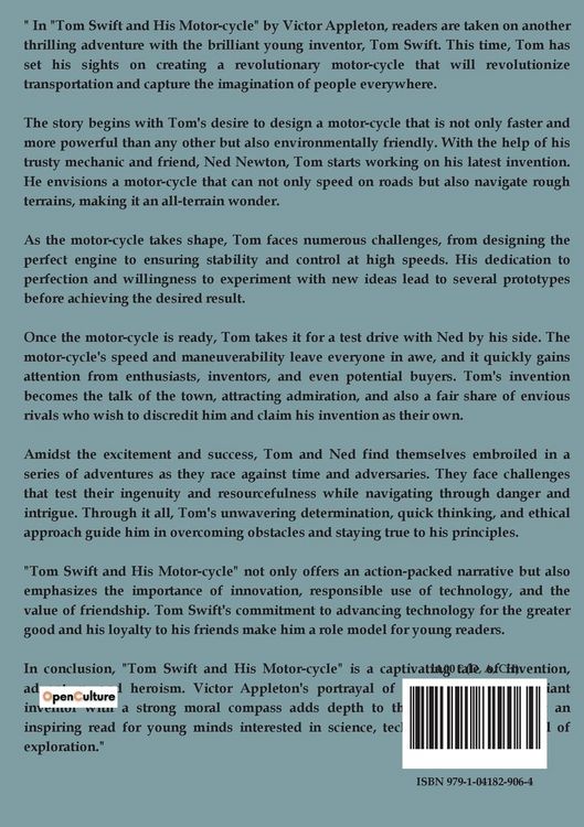 Produktbild: Tom Swift and his Motor-cycle