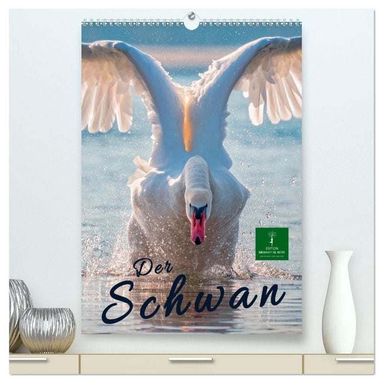 Produktbild: Der Schwan (hochwertiger Premium Wandkalender 2026 DIN A2 hoch), Kunstdruck in Hochglanz