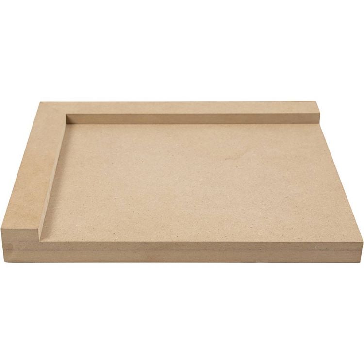 Produktbild: Creativ Company Linoleum-Schneidebrett, Gr&ouml;&szlig;e 25x29 cm, f&uuml;r Rechtsh&auml;nder, 1 Stk