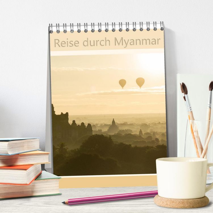 Produktbild: Reise durch Myanmar (Tischkalender 2026 DIN A5 hoch), CALVENDO Monatskalender