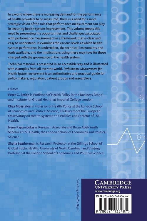 Produktbild: Performance Measurement for Health System Improvement