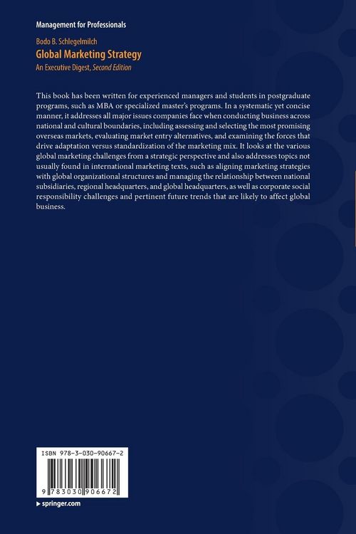 Produktbild: Global Marketing Strategy