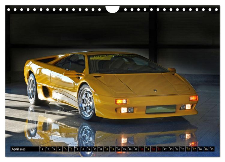 Produktbild: Der Teufel tr&auml;gt Gelb - Lamborghini Diablo (Wandkalender 2025 DIN A4 quer), CALVENDO Monatskalender