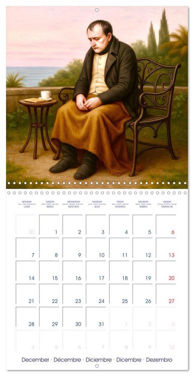Produktbild: Napol&eacute;on Bonaparte (Calendrier mural carr&eacute; 2026 30x30 cm) Calendrier double avec une page pour vos prises de notes