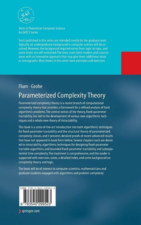 Produktbild: Parameterized Complexity Theory