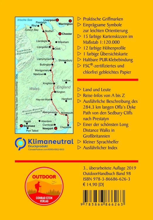 Produktbild: Wales: Offa&rsquo;s Dyke Path