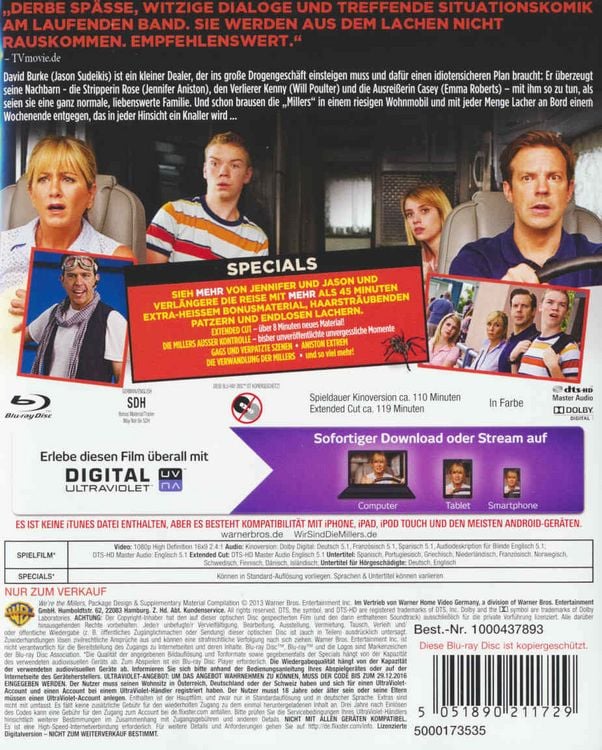 Produktbild: Wir sind die Millers - Extended Cut
