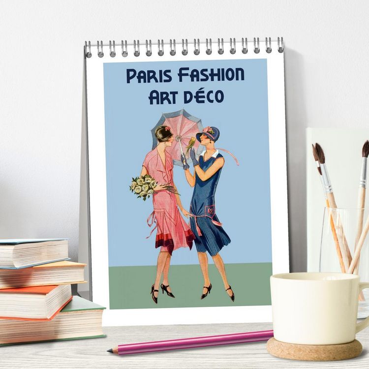 Produktbild: Paris Fashion Art d&eacute;co (Tischkalender 2026 DIN A5 hoch), CALVENDO Monatskalender